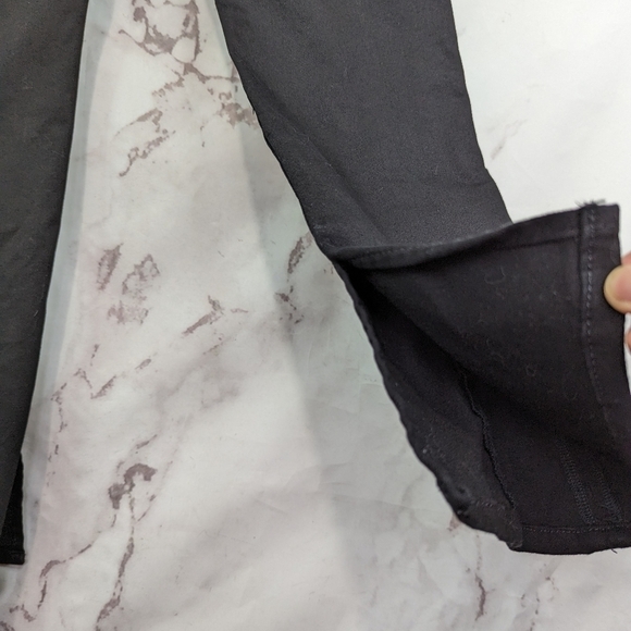 & Other Stories Pant 10 32 X 30 High Rise Black Cargo Carpenter Slit Hem Skinny - Picture 8 of 11